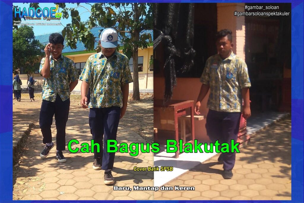 Gambar Soloan Spektakuler Versi Putra – Gambar Siswa SMA Soloan Spektakuler Cover Batik SPSB 58 A